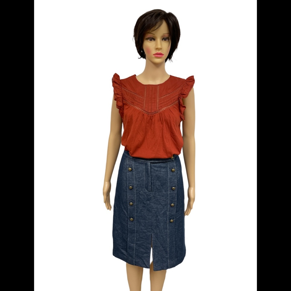 Flutter Eyelet Top - image 1